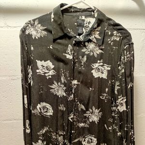 H&M Floral Button Down
